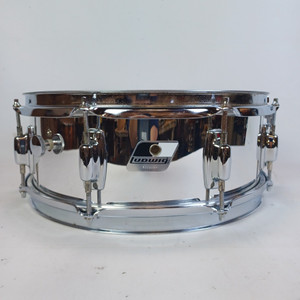 Ludwig Rocker 8Lug Snare Drum#6202064 5x14"Vintage Chrome Over Wood 5Ply Black/W