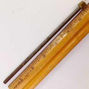 Prussian 1800s-1900s Early1/4-20 7"Tension T-Rod Square-Head Key Snare Drum Part