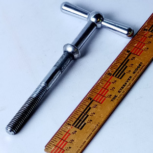 Ludwig 3" Timpani Tension Rod T Tensioner Thumb-Key Drum Handle 5/16"-18 USA 60s