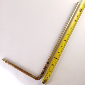 Ludwig/WFL 3/8x6.5x13"Cymbal L-Arm Rod Nickel Vintage 40s Bass Drum Mount Holder