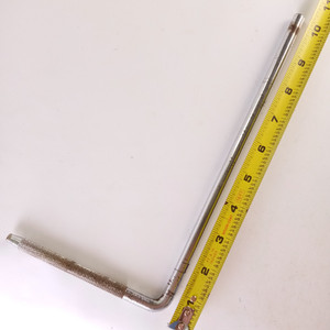 Ludwig 3/8x5.25x10" Cymbal L-Arm Rod Chrome Bass Drum Pre-1967 Diamond Knurling