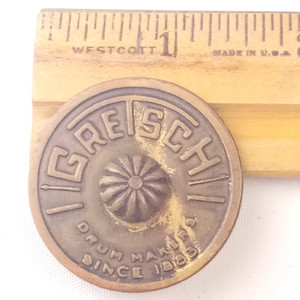 Gretsch Tacked Floor/Rack Tom Drum 50s-60s Round Badge Skinny Sticks Broadkaster