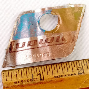 Ludwig Pointy Blue/Olive Badge #1994999 1979 Snare/Tom/Bass Drum Chicago USA B/O