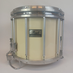 Pearl 12x14"FFX Championship Maple Free Floating Marching Snare Drum White 12Lug