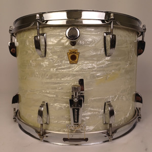 Ludwig 10x14"1969 White Marine Pearl Marching Snare Drum Keystone 3Ply Maple WMP