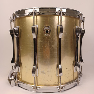 Ludwig 12x14" Brushed Silver Challenger ST Plus Snare Drum Vintage 1984 Marching