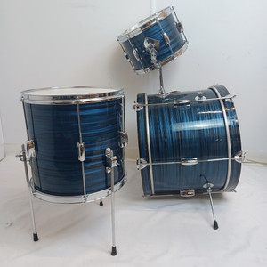 Pearl Apollo 20,12,14 Drum Set Blue Ripple 3Ply MIJ Japan Bass Kick/Tom/Floor60s