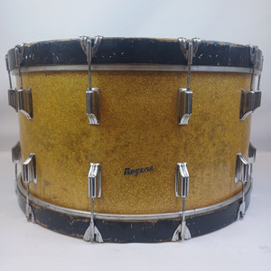 Rogers 60s 14x28"Dayton Holiday Bass Drum Virgin Gold Sparkle Pre-Powertone Ohio