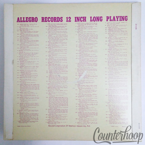 Sarah Vaughan – Sarah Vaughan Concert Mono Compilation Allegro Elite – 3108 VG