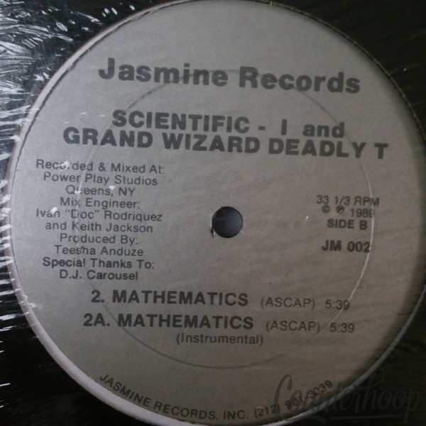 Scientific-I And Grand Wizard Deadly T-You Need Love/Mathematics 1989 Jasmine NM