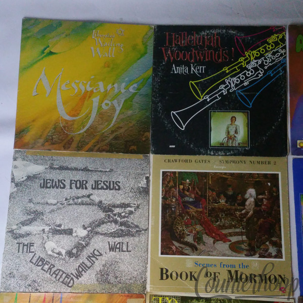 16x Gospel Religious Records Book Of Mormon/Jews For Jesus/Indian Theme/Kingdo