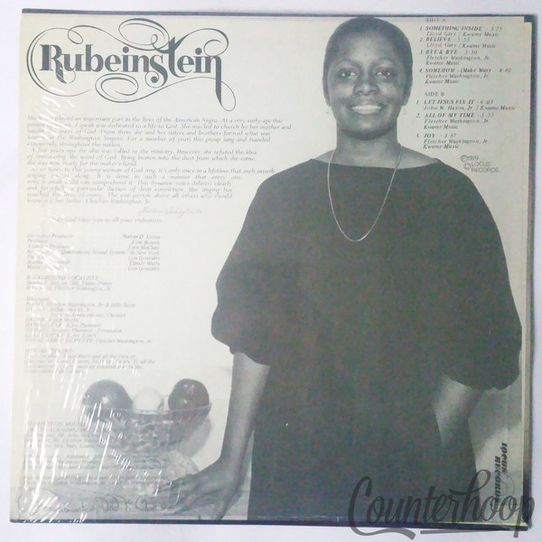 Rubeinstein McClure – Rubeinstein 1979 NM/Shrink! Locus Records – LOC 705 Gospel