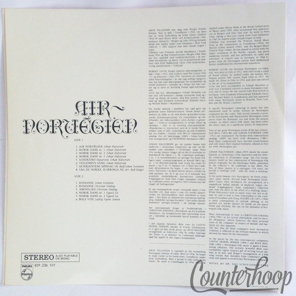Tellefsen/Levin – Air Norvégien 1972 EXC Fontana-6426 042 Norway-Johan Halvorsen