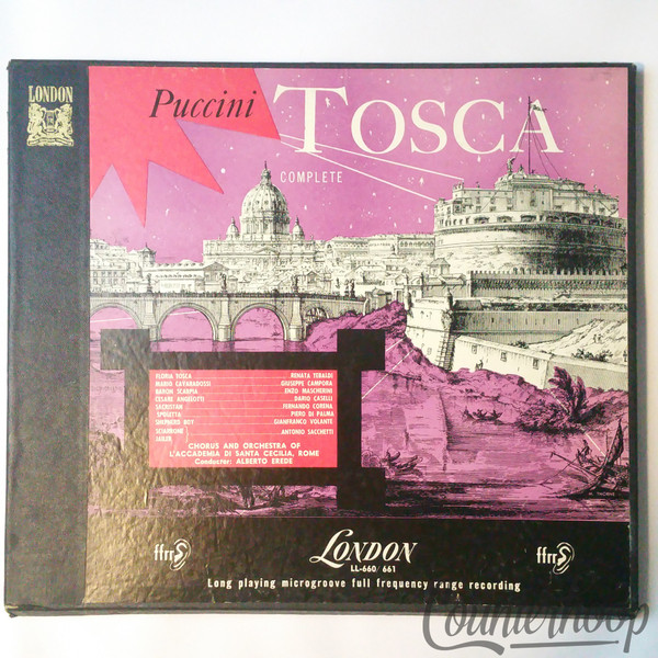 Renata Tebaldi/Puccini/Alberto Erede/Rome -Tosca 2LP London LL660/661 78RPM