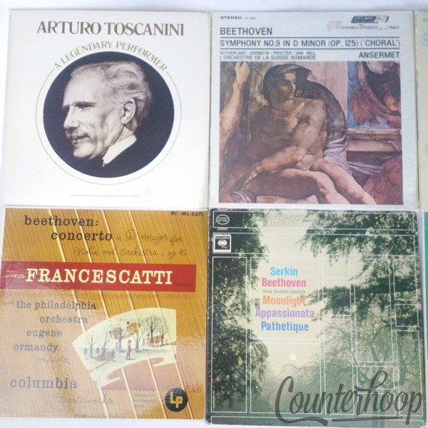 8LP Classical Beethoven/Toscanini/Ansermet/Francescatti/Serkin/Ormandy/Spohr+Lot