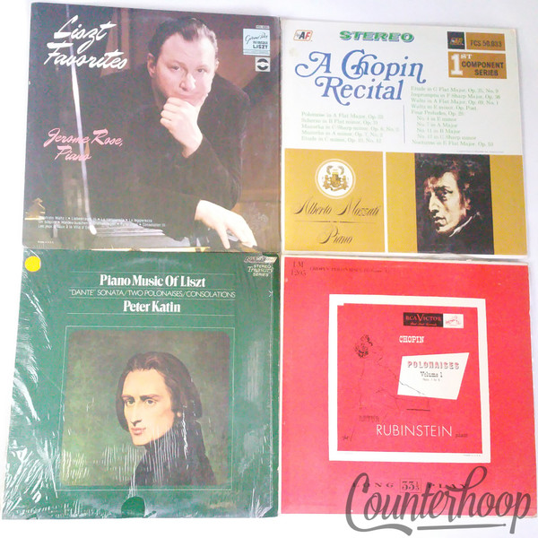 9LP Classical Piano Chopin/Liszt/Brahms/Rubinstein/Katin/Richter/Curzon/Oistrakh