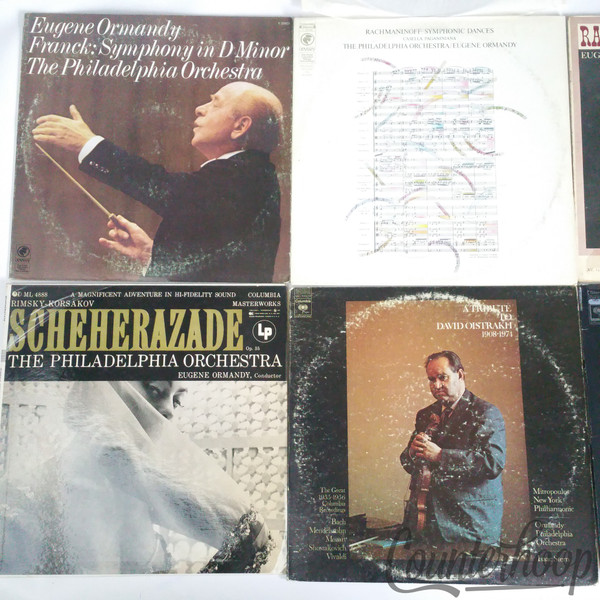 9LP Eugen Ormandy Lot-Rachmaninoff/Franck/Scherezade/Oistrakh/Philadelphia Sound