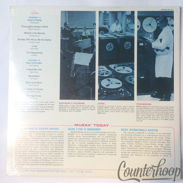 Reveille - The "New Muzak" 1969 MINT! SS Promo MUZAK H1 35B/79 Pop/Jazz/Folk