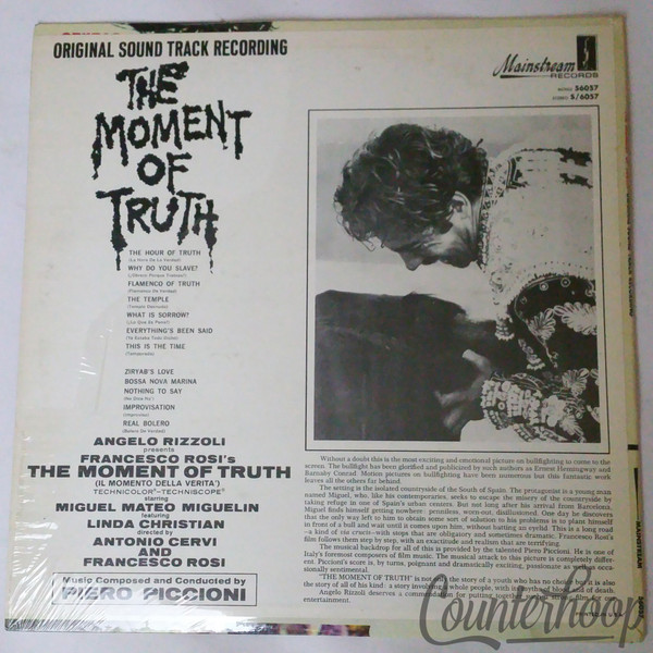 Piero Piccioni-The Moment Of Truth EXC/Shrink!1965 Mono Mainstream Records-56057