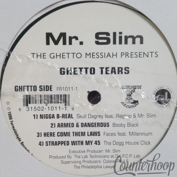Mr. Slim – Ghetto Tears MINT! 1998 Formaldehyde Records – FR1011-1 Skull Duggery