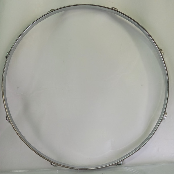 Ludwig 17"BRASS Tenor Tom Drum Batter Rim/Hoop 60s Triple-Flange Chrome COB 8Lug