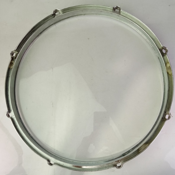 *Carlton 14" Snare Drum Resonant Side 8-Lug Die-Cast Rim/Hoop Chrome Vintage 60s