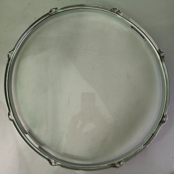 Leedy 15"Stick-Chopper COB Snare Drum Resonant Rim/Hoop Double-Flng Chrome-Brass