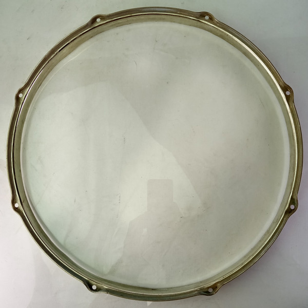 Leedy/Ludwig 15"Brass Double-Flange Snare Drum/Tom Rim/Hoop Stick-Chopper NOB US
