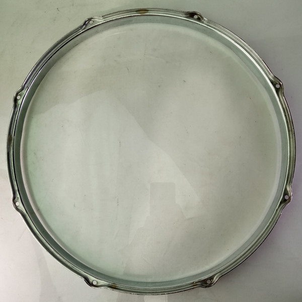 Leedy 15 COB Double-Flange Snare Drum Batter Rim/Hoop Stick-Chopper Chrome-Brass