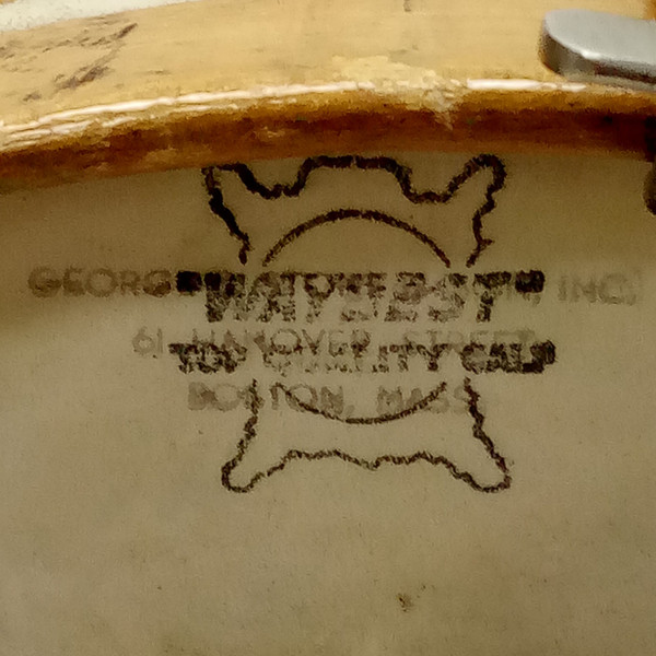 George B. Stone 5x14"1Ply Maple Snare Drum Calf Head Early American 1900s Boston