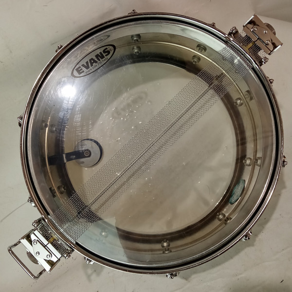 *Ludwig 6.5x14" Super-Sensitive #411 Snare Drum 70s Pointy Blue/Olive Badge USA