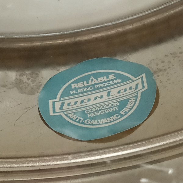 *Ludwig 6.5x14" Super-Sensitive #411 Snare Drum 70s Pointy Blue/Olive Badge USA