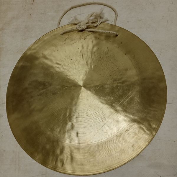 16" Gong Cymbal Vintage B20 Bronze Alloy with Rope Mount Hand Hammered Chinese