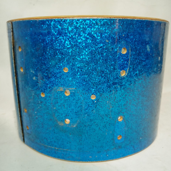 Gretsch 9x13"Blue Sparkle Tom Drum Shell Round Badge Vintage 60s 6Ply Jasper USA