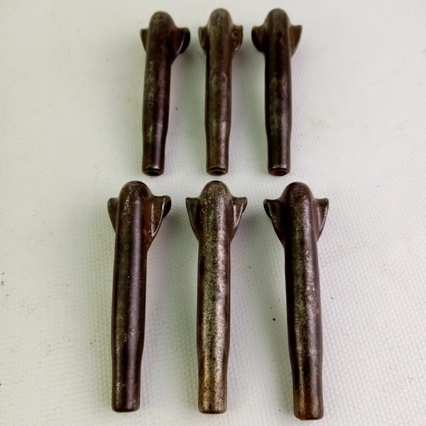 Leedy 10-24 NOS Threaded Tension-Rod Claw Wood Hoop Snare/Bass Drum Nickel-Steel