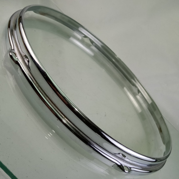 Slingerland 14" 6-Lug Chrome-BRASS Stick-Saver Snare Drum/Floor Tom COB Rim/Hoop