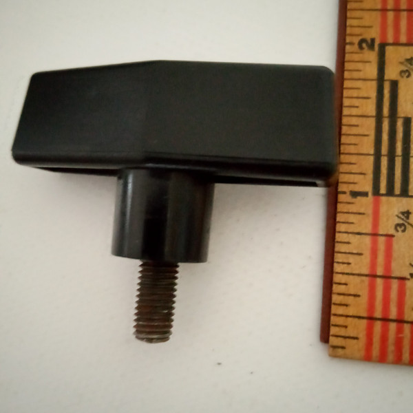 Ludwig Vintage Hercules Wing Screw Black Plastic T-Handle Knob 1/2x1/4-28tpi 70