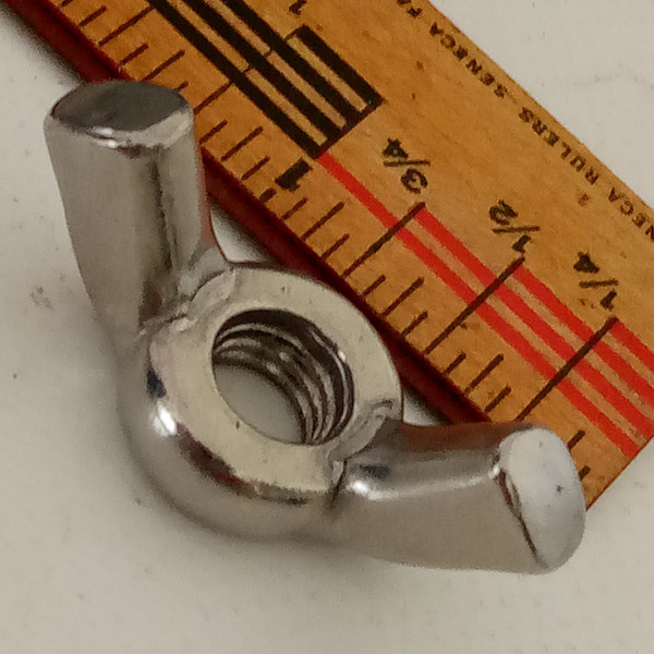 Ludwig 5/16"20tpi Chrome Wing-Nut Hercules/Atlas Stand Part Vintage 60s USA MINT