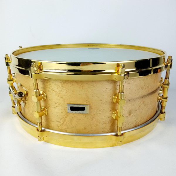 *Lang Gladstone TIMELESS TIMBER 1Ply Craviotto Maple Snare Drum 5.5x14"24k Gold*