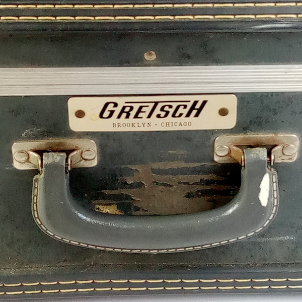 Gretsch 5.5x14"Snare Drum Case Vintage 60s Hard Shell Brooklyn Chicago Stand USA