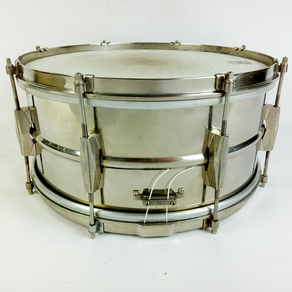 Gretsch 6.5x14"Broadkaster Nickel-Brass NOB Snare Drum 8Lug Vintage 1949-50 RARE