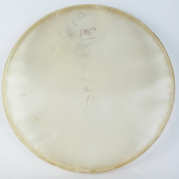 Ludwig 14" Slunk Snare Drum Resonant Side Transparent Calf Skin Head Vintage 50s