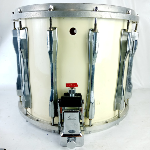 Pearl 12x14"Marching Percussion Snare Drum White 12-Lug High-Tension Die-Cast