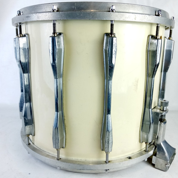 Pearl 12x14"Marching Percussion Snare Drum White 12-Lug High-Tension Die-Cast