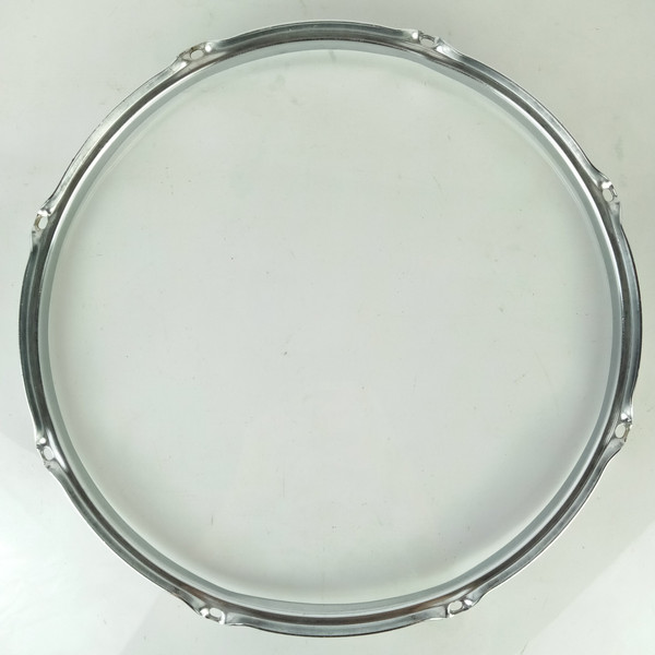 Ludwig 15"COB Triple-Flange Snare/Tom Drum Batter Rim/Hoop Chrome-Brass 8Lug USA