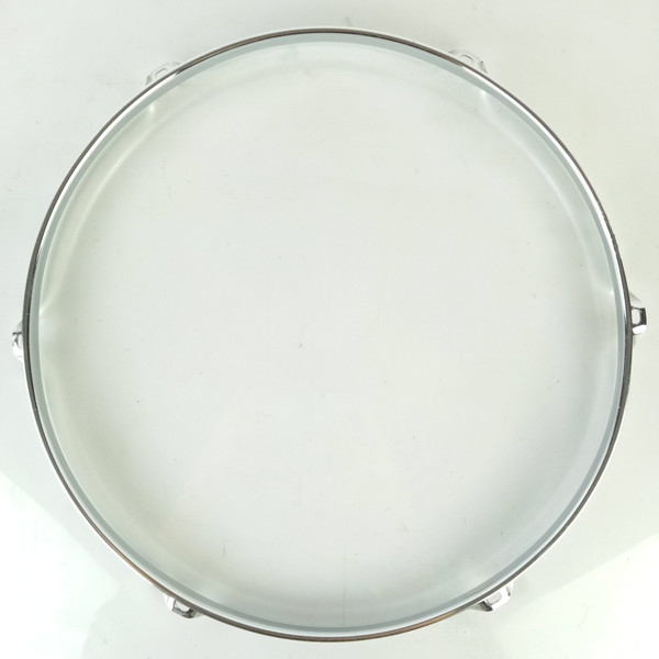 Ludwig 14"Chrome-BRASS 6-Lug Triple-Flange Snare/Floor Tom Drum Rim/Hoop COB WFL