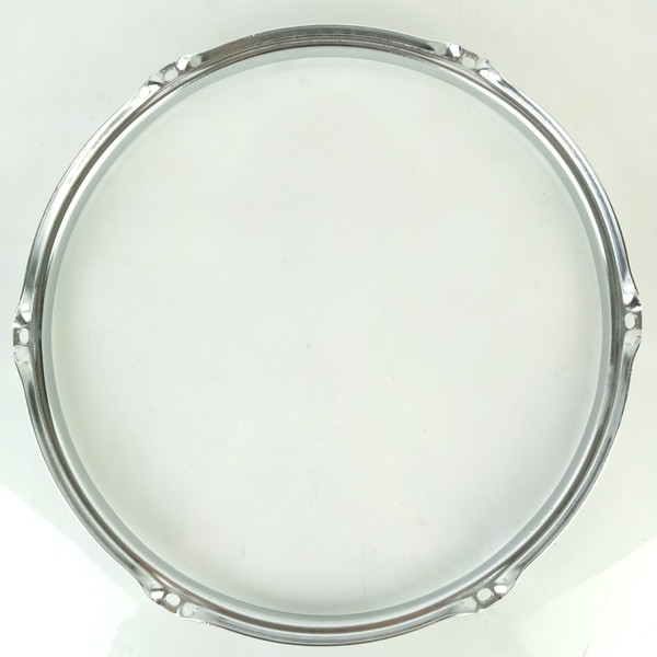 Ludwig 14"Chrome-BRASS 6-Lug Triple-Flange Snare/Floor Tom Drum Rim/Hoop COB WFL