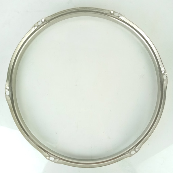 Ludwig 12" 6Lug Nickel-BRASS Tom Drum Rim/Hoop Triple-Flange Vintage 50s WFL NOB