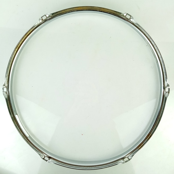 Ludwig 14"6-Lug 1.6mm Snare Drum Resonant Rim/Hoop Pioneer Vintage60-70s  Chrome