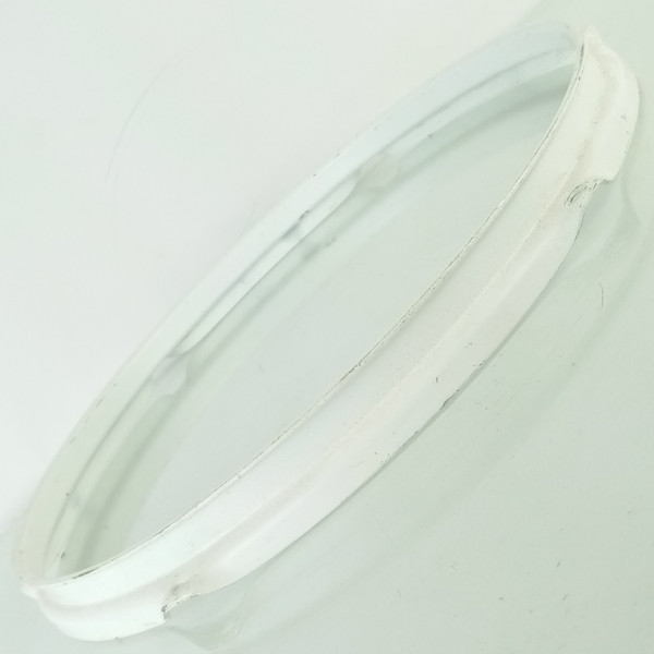 Ludwig 13"6Lug Tom Drum 2.3mm Batter Rim/Hoop White Powder-Coat Triple Flange